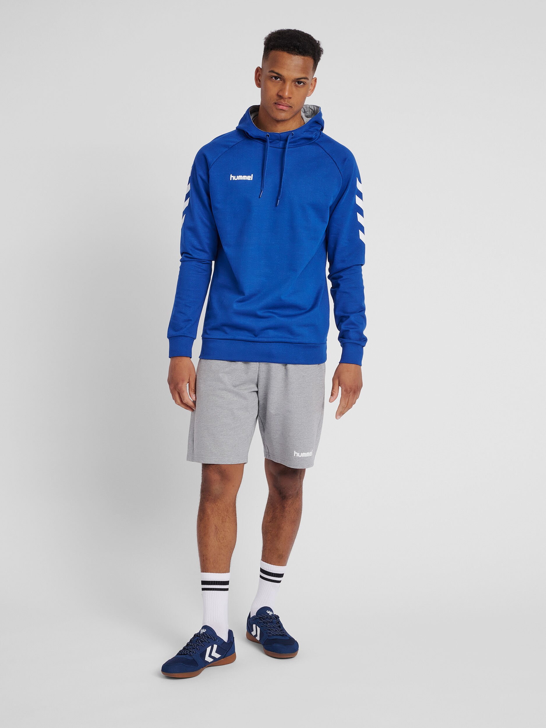 Blue cotton hoodie online