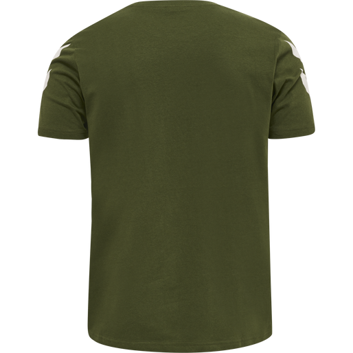 hmlLEGACY CHEVRON T-SHIRT, RIFLE GREEN, packshot