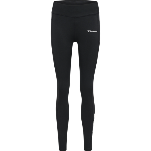 hmlMT CHIPO MID WAIST TIGHTS, BLACK hmlMT CHIPO MID WAIST TIGHTS, BLACK, packshot