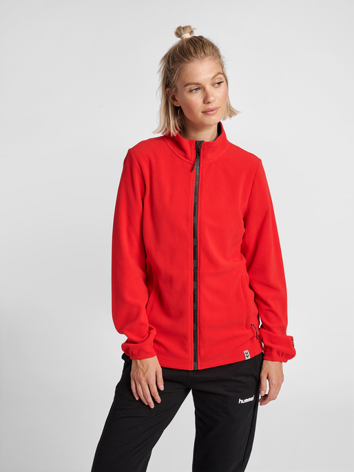 Full zip womens top fleece jacket