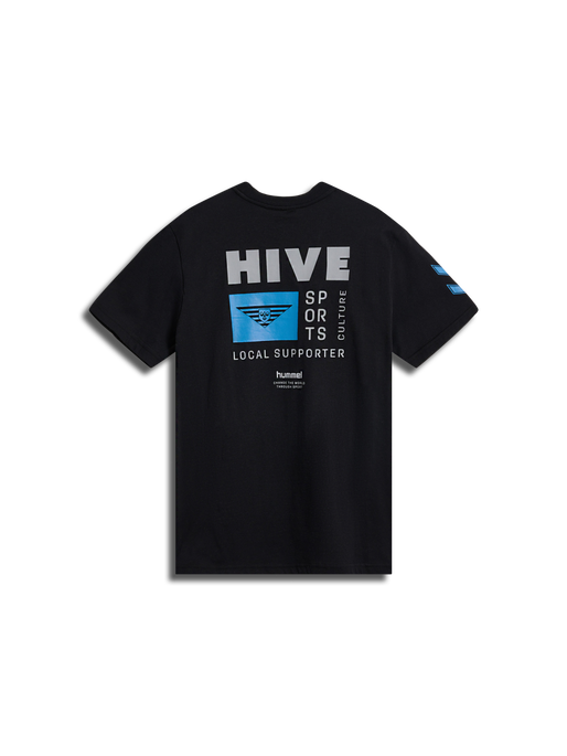 hummel HIVE MASON T SHIRT BLACK hummel