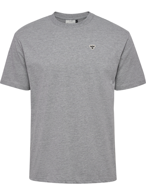 hmlLOOSE T-SHIRT BEE S/S, GREY MELANGE, packshot