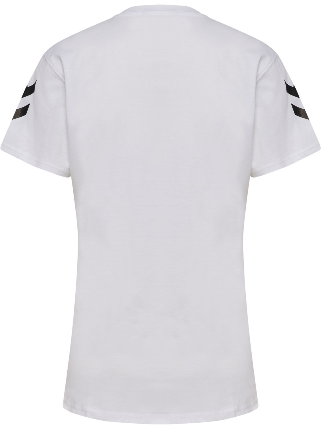 hmlGO 2.0 CHEVRON T-SHIRT S/S WOMAN, WHITE, packshot