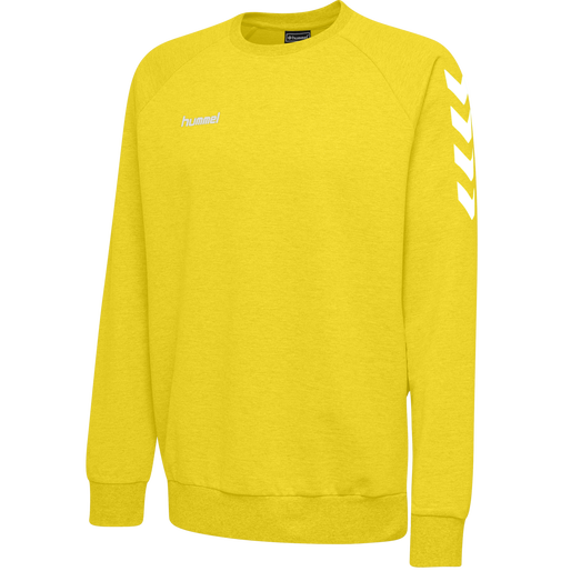 HMLGO COTTON SWEATSHIRT, SPORTS YELLOW, packshot