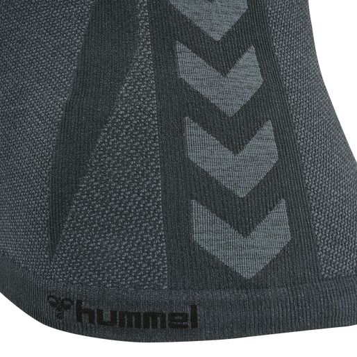 hmlCLEA SEAMLESS TOP, ASPHALT/QUIET SHADE MELANGE, packshot