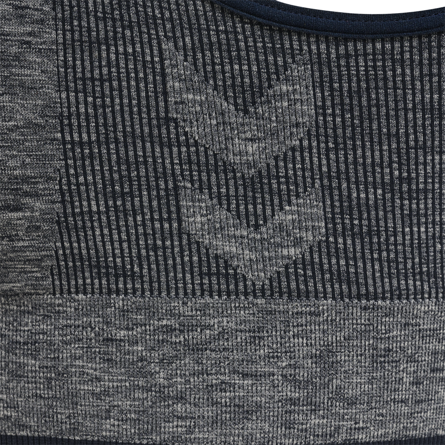 hmlMT UNA SEAMLESS SPORTS TOP, BLUE NIGHTS MELANGE, packshot