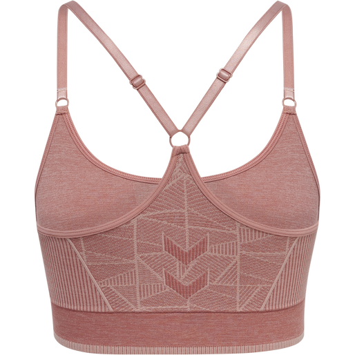 hmlMT ENERGY SEAMLESS SPORTS TOP, WITHERED ROSE/ROSE TAN MELANGE, packshot