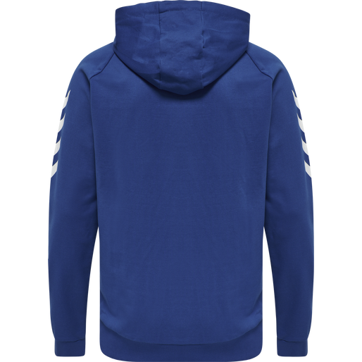 HMLGO COTTON ZIP HOODIE, TRUE BLUE, packshot