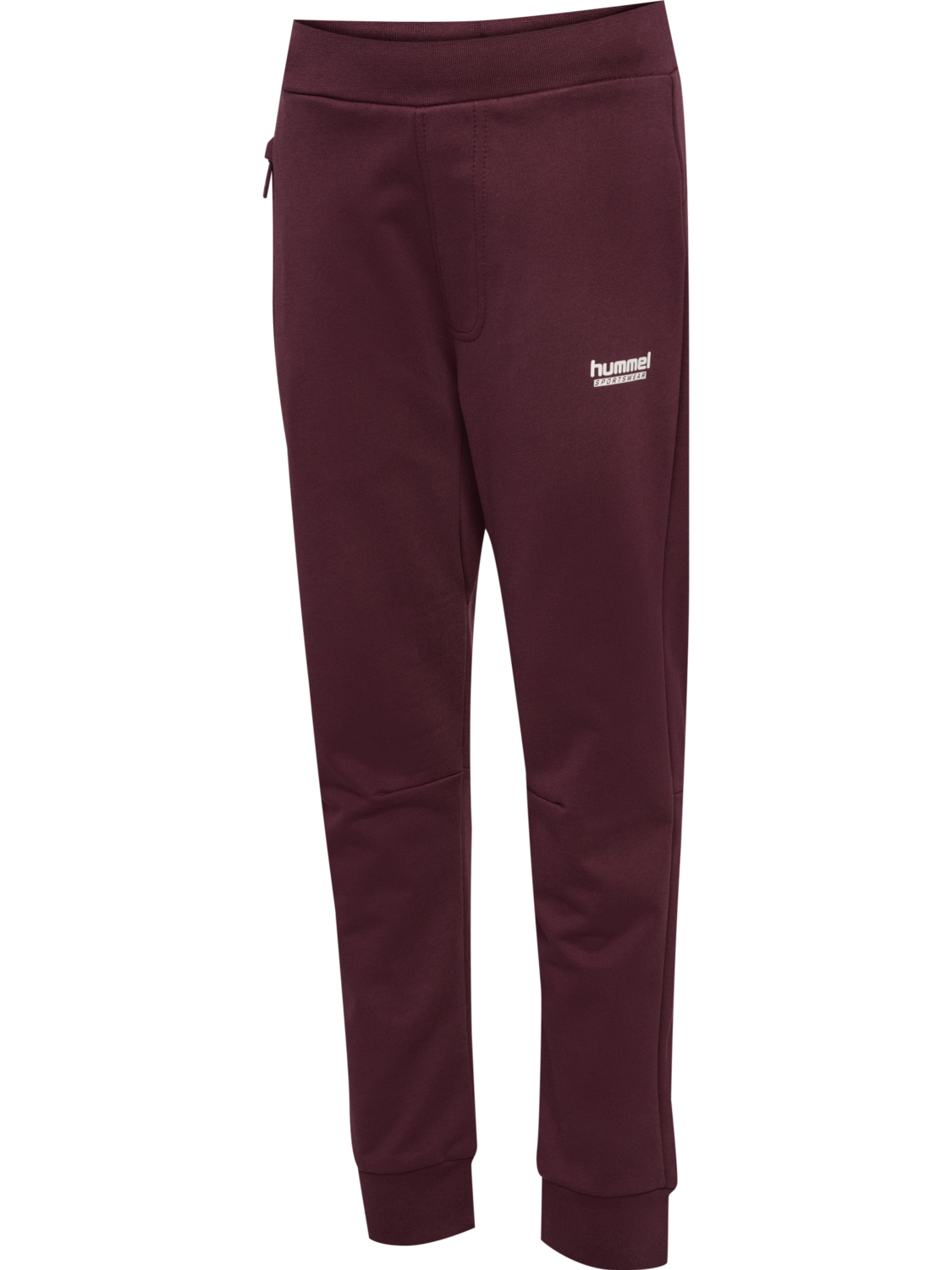 hmlJR REGULAR ADJ WAIST PANTS, VINEYARD WINE, packshot
