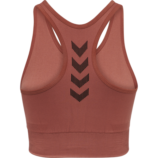 HUMMEL FIRST SEAMLESS BRA WOMAN, MARSALA, packshot