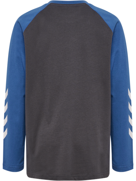 hmlJR LOGO T-SHIRT L/S, EBONY hmlJR LOGO T-SHIRT L/S, EBONY, packshot