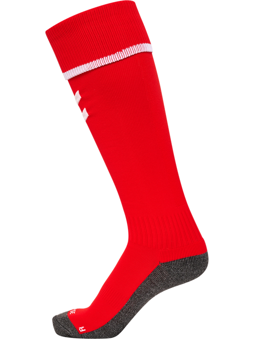 hmlCORE FOOTBALL SOCKS, TRUE RED/WHITE hmlCORE FOOTBALL SOCKS, TRUE RED/WHITE, packshot