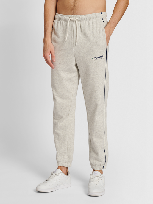 hummel LGC RYAN SWEATPANTS - TOFU MELANGE