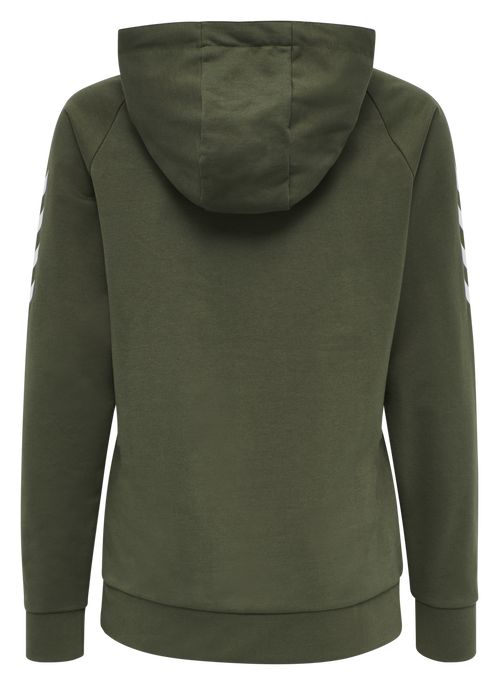 HMLGO COTTON HOODIE WOMAN, GRAPE LEAF, packshot