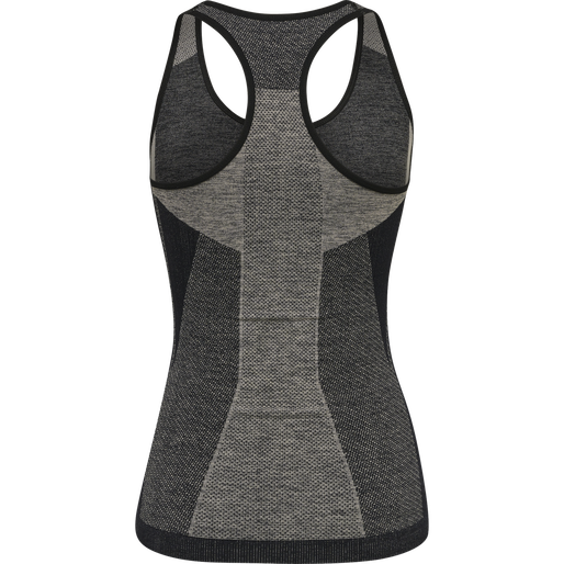 hmlCLEA SEAMLESS TOP, CHATEAU GRAY/BLACK MELANGE, packshot
