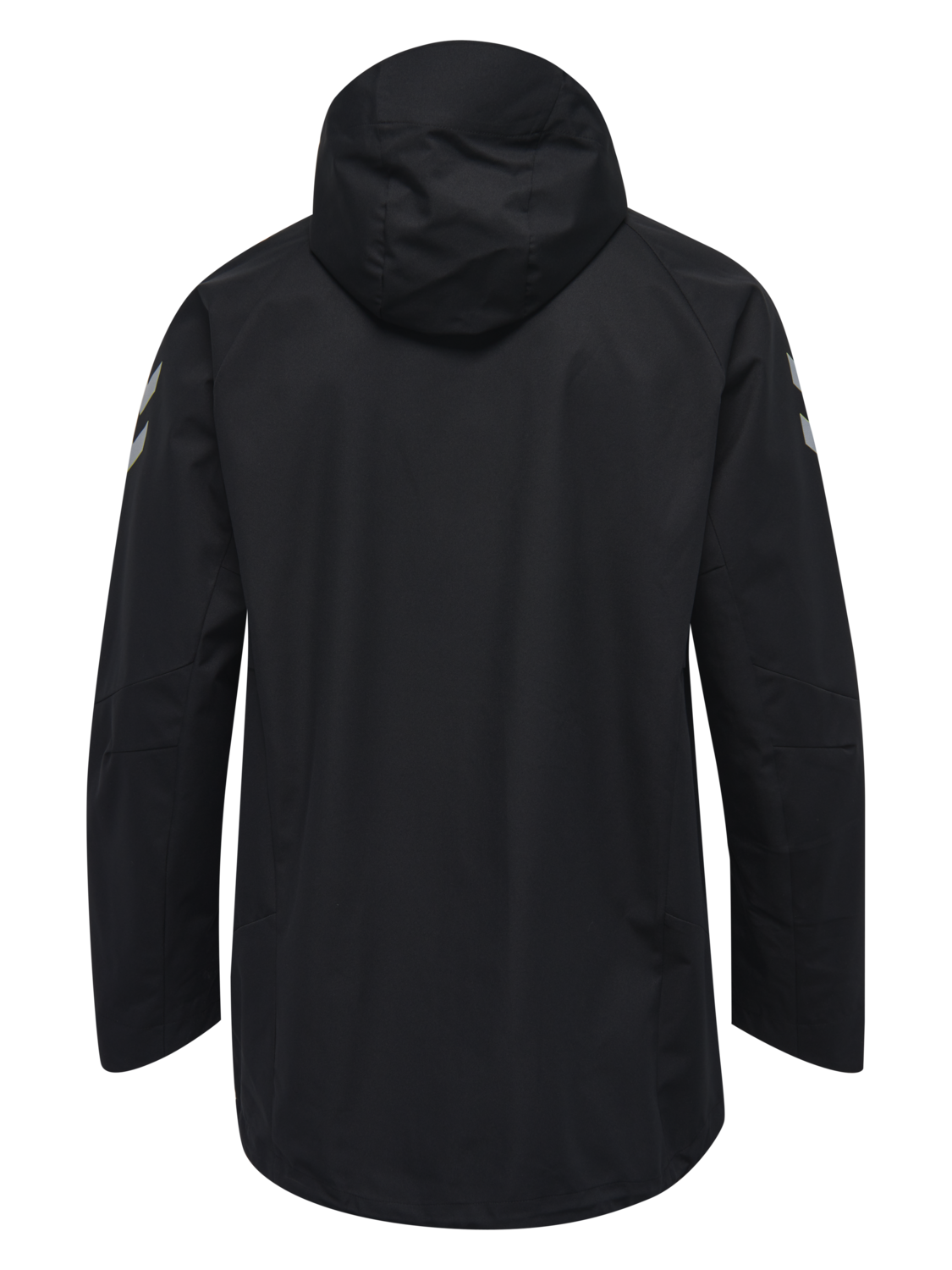 all black jacket with hood