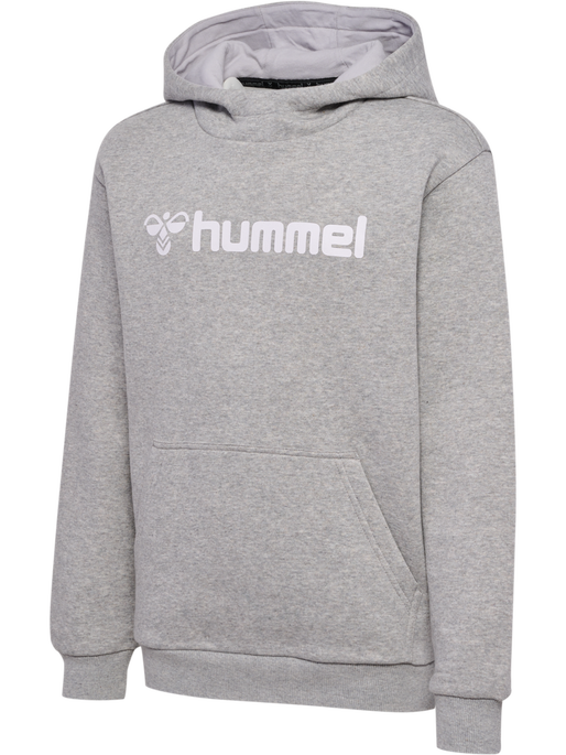 hmlMOVER COTTON HOODIE KIDS, GREY MELANGE, packshot