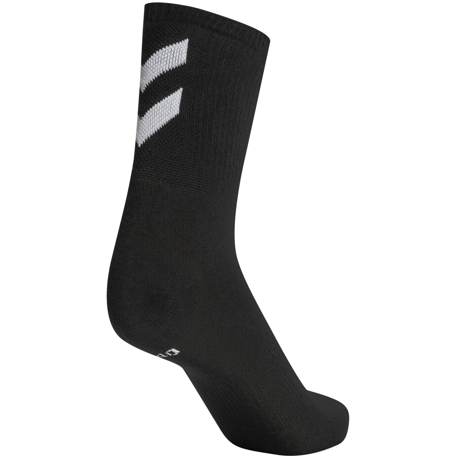 hmlCHEVRON 6-PACK SOCKS, BLACK/BLACK, packshot