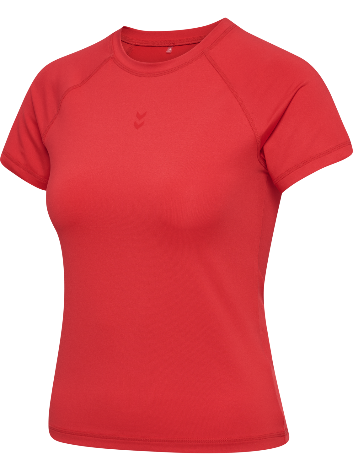 hmlPRIMA W T-SHIRT S/S, CHINESE RED, packshot