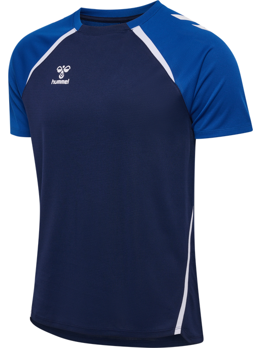 hmlLEAD 2.0 JERSEY S/S, MARINE/TRUE BLUE, packshot