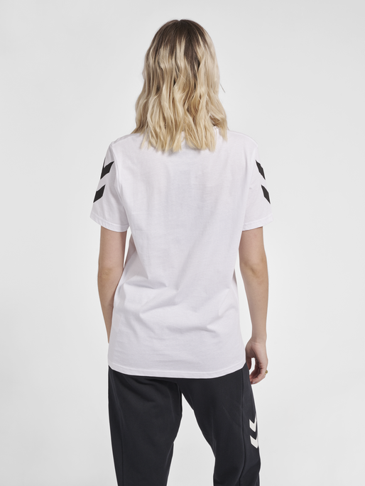 hummel LEGACY CHEVRON T-SHIRT - WHITE