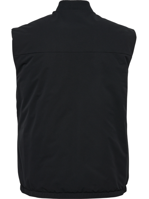 hmlTECH PADDED VEST, BLACK, packshot