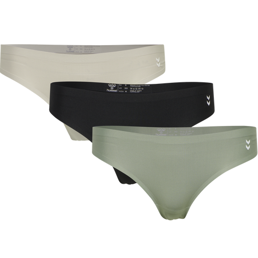 hmlMT BREEZE THONG 3-PACK, BLACK, packshot