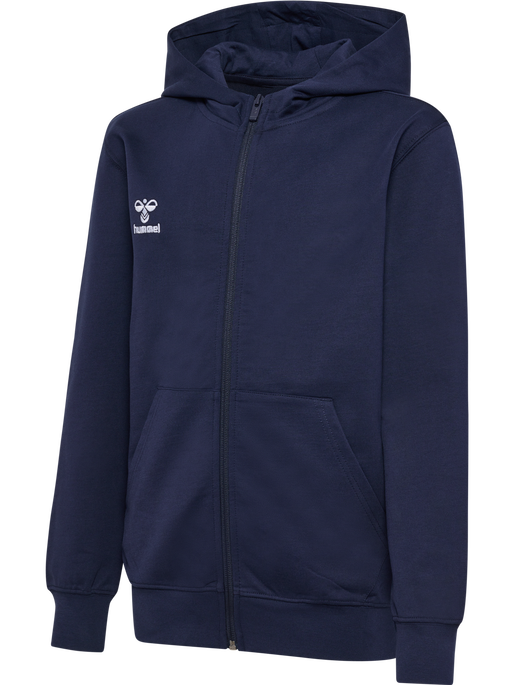 hmlGO 2.0 ZIP HOODIE KIDS, MARINE, packshot