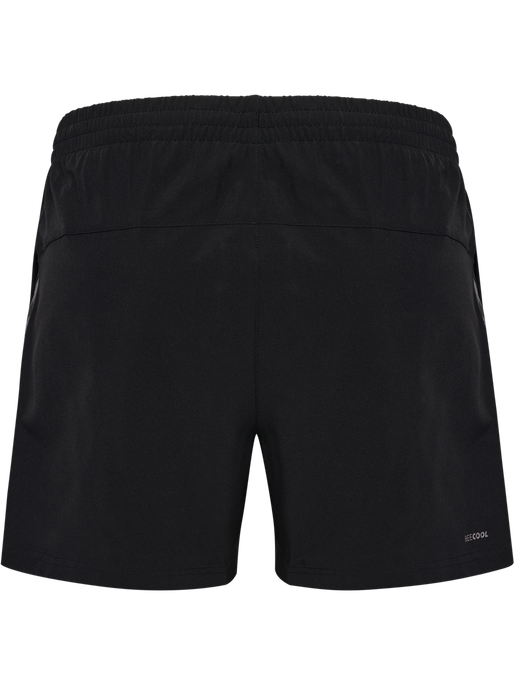hmlAUTHENTIC WOVEN SHORTS WOMAN, BLACK, packshot