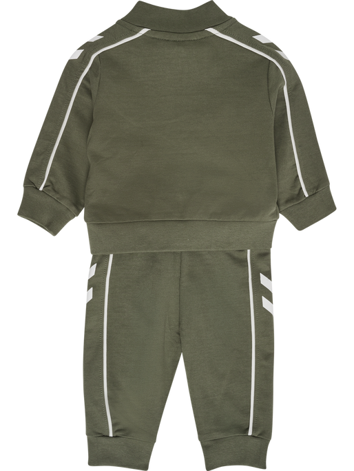 hmlMINI CO REG TRACK SUIT, DUSTY OLIVE, packshot