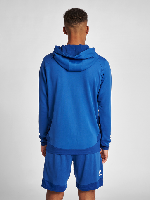 LEAD HOODIE - BLUE POLY hummel TRUE