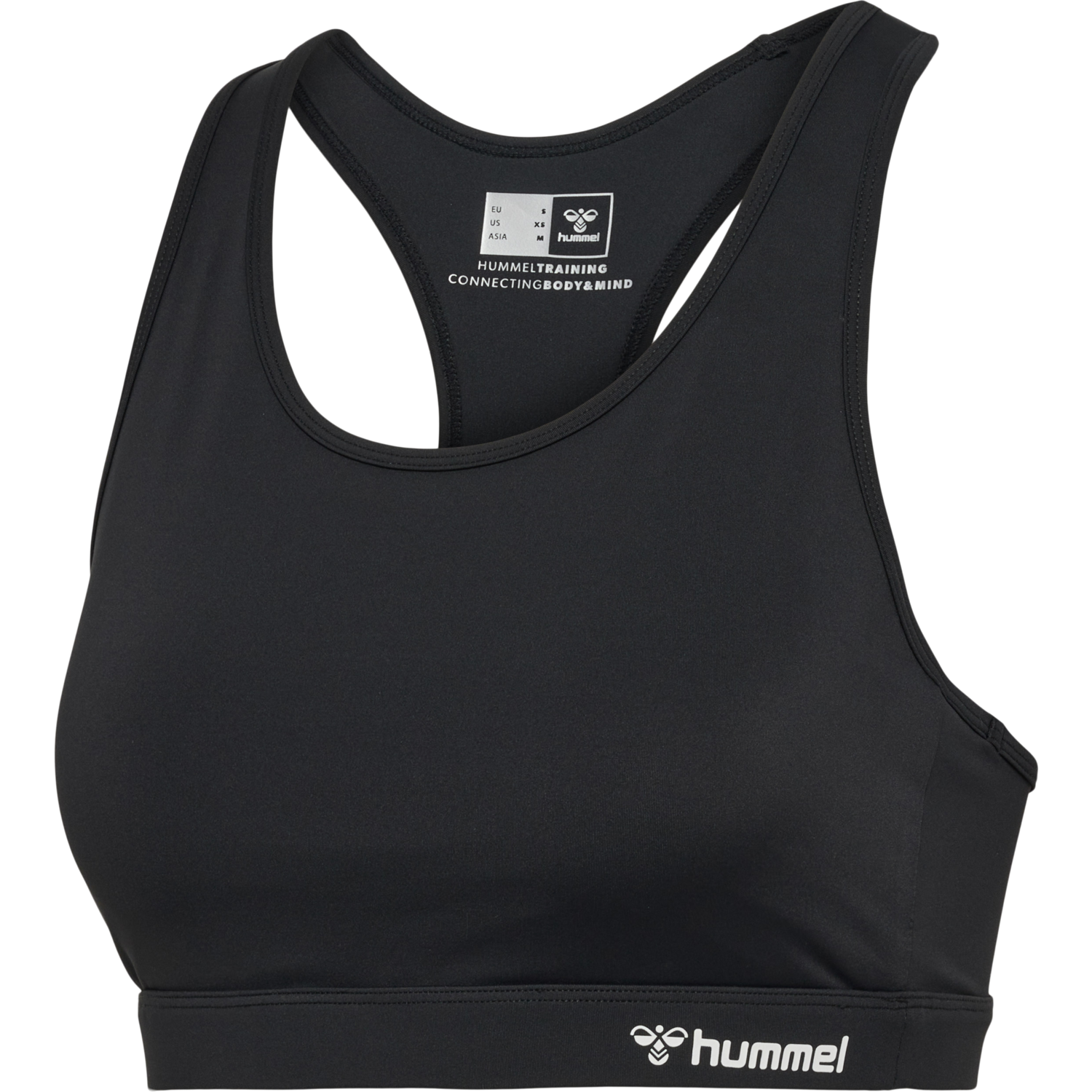 hmlMT ACTIVE SPORTS BRA, BLACK, packshot