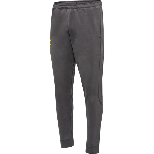 hmlOFFGRID COTTON PANTS, FORGED IRON/DARK CITRON, packshot