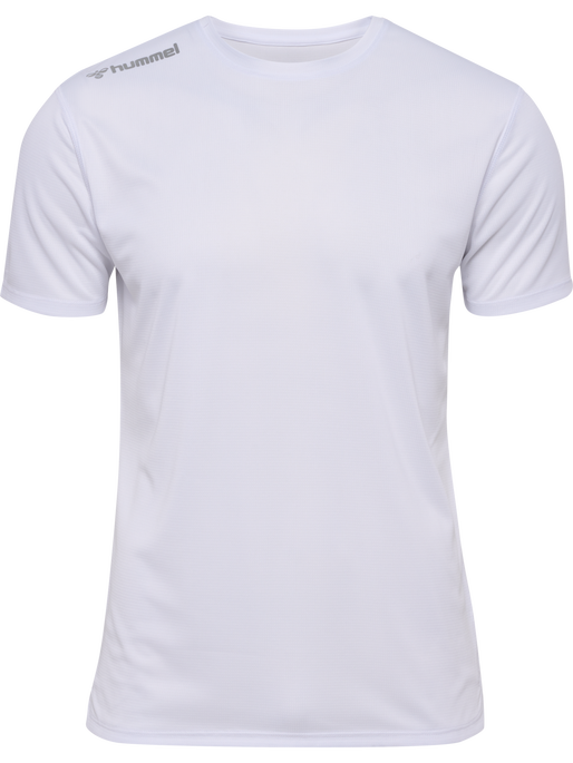 hmlRUN JERSEY S/S, WHITE hmlRUN JERSEY S/S, WHITE, packshot