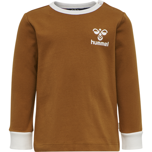 hmlMAUILINO T-SHIRT L/S, GLAZED GINGER, packshot