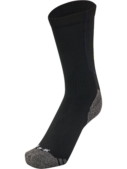 hmlPRO TRAINING SOCKS LOW, BLACK/BLAZING YELLOW, packshot