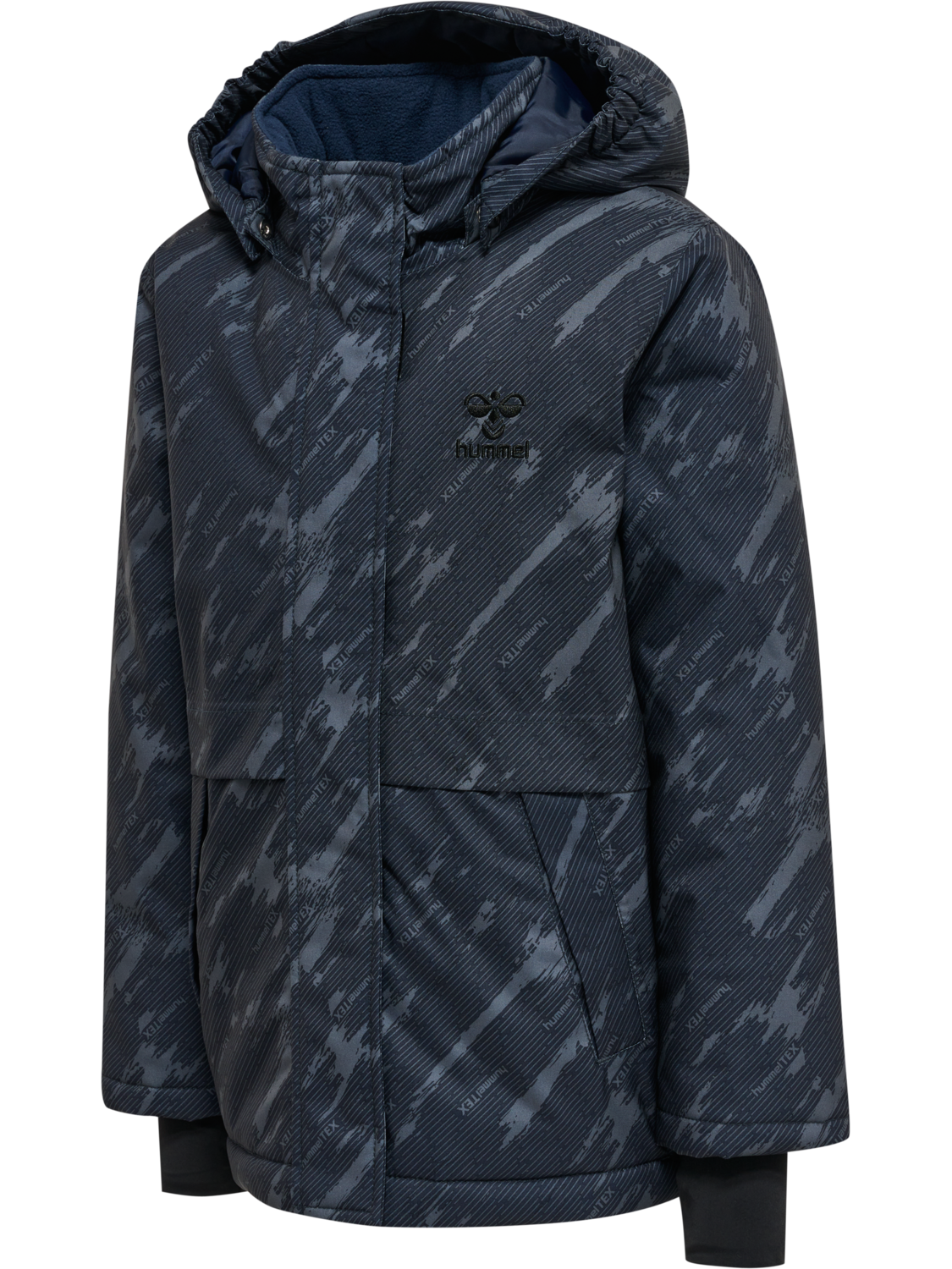 hmlURBAN TEX JACKET, BLACK IRIS, packshot