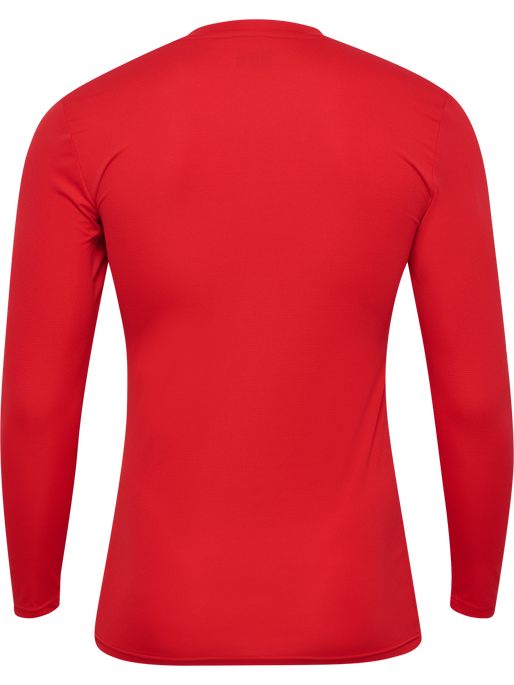 hmlBL ESSENTIAL TEE L/S, TRUE RED, packshot