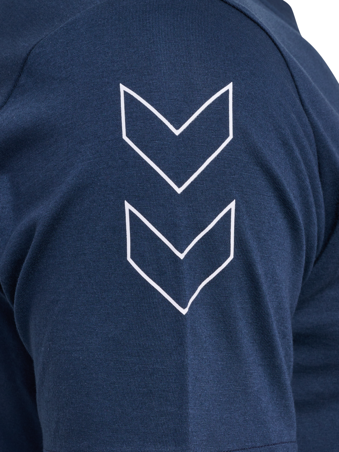 hmlELEMENTAL CHEVRON COTTON TEE, DRESS BLUES, packshot