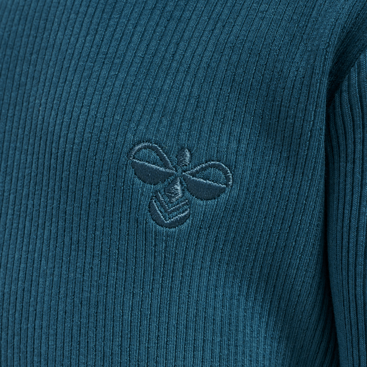 hmlSAMI T-SHIRT L/S, BLUE CORAL, packshot