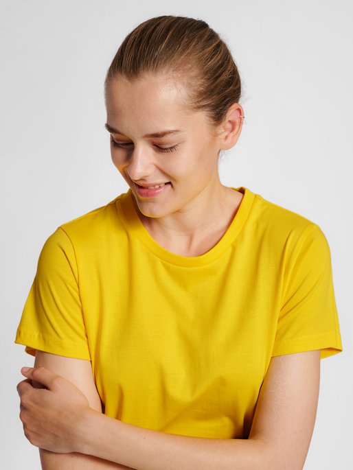Mustard yellow t shirt hot sale women's