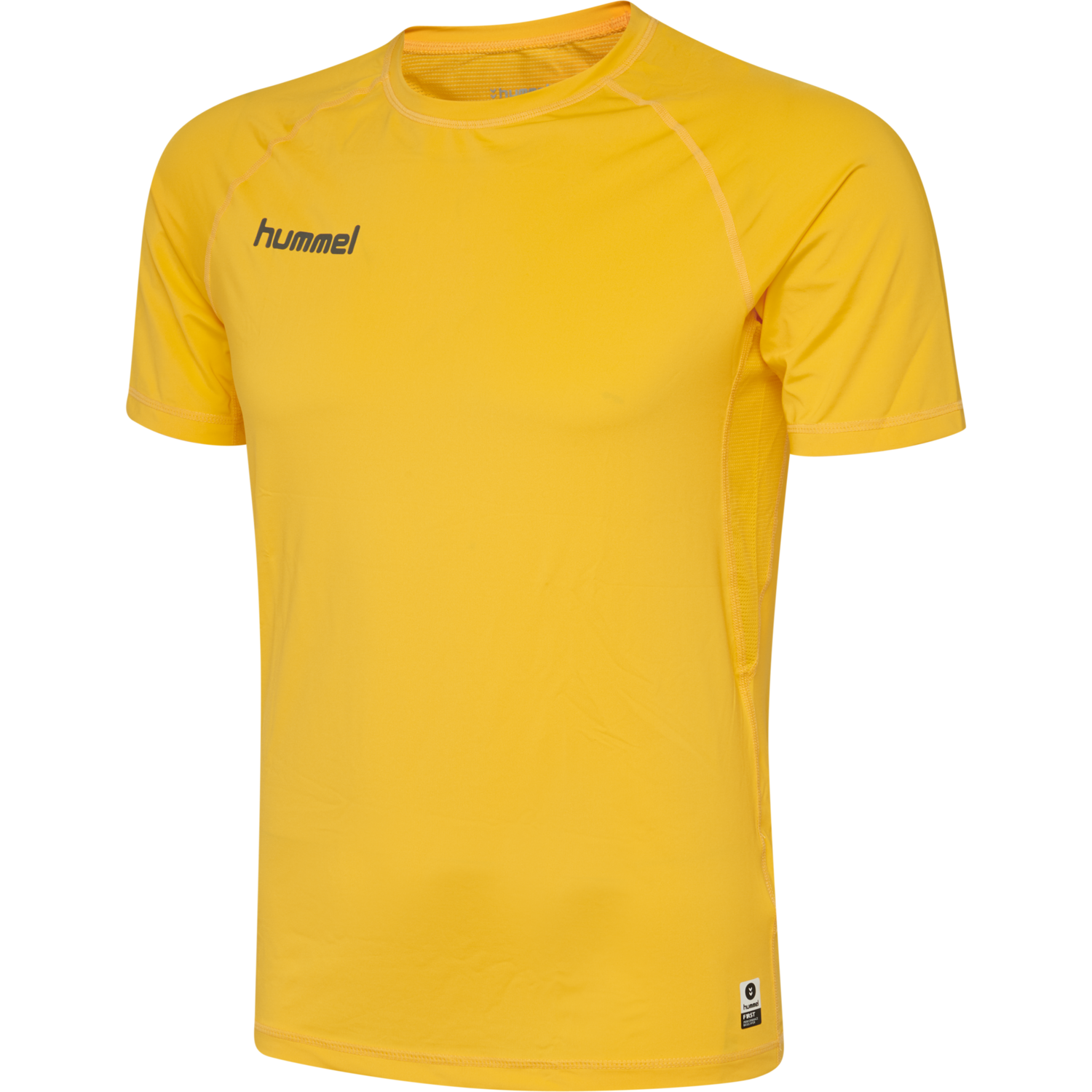 First performance. Hummel футболка. Желтая майка лидера. Stanno Fusion Shirt - Yellow/Royal. Wa798u Performance Yellow.
