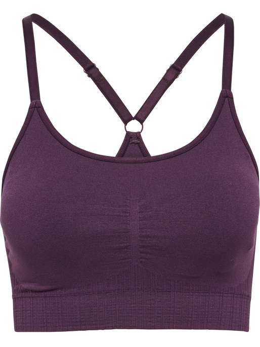 hmlMT DEFINE SEAMLESS PADDED BRA, PLUM PERFECT, packshot