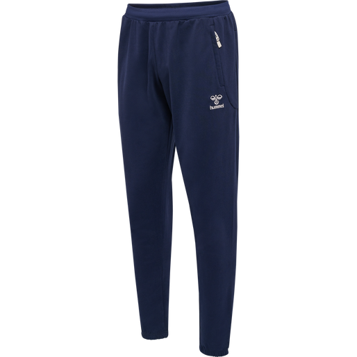 hmlMOVE GRID COTTON PANTS, MARINE, packshot
