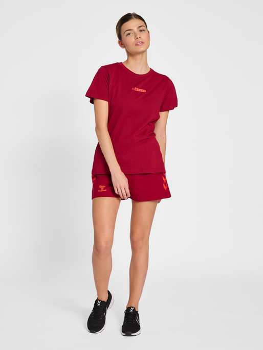 hmlOFFGRID COTTON SHORTS WO, RHUBARB, model