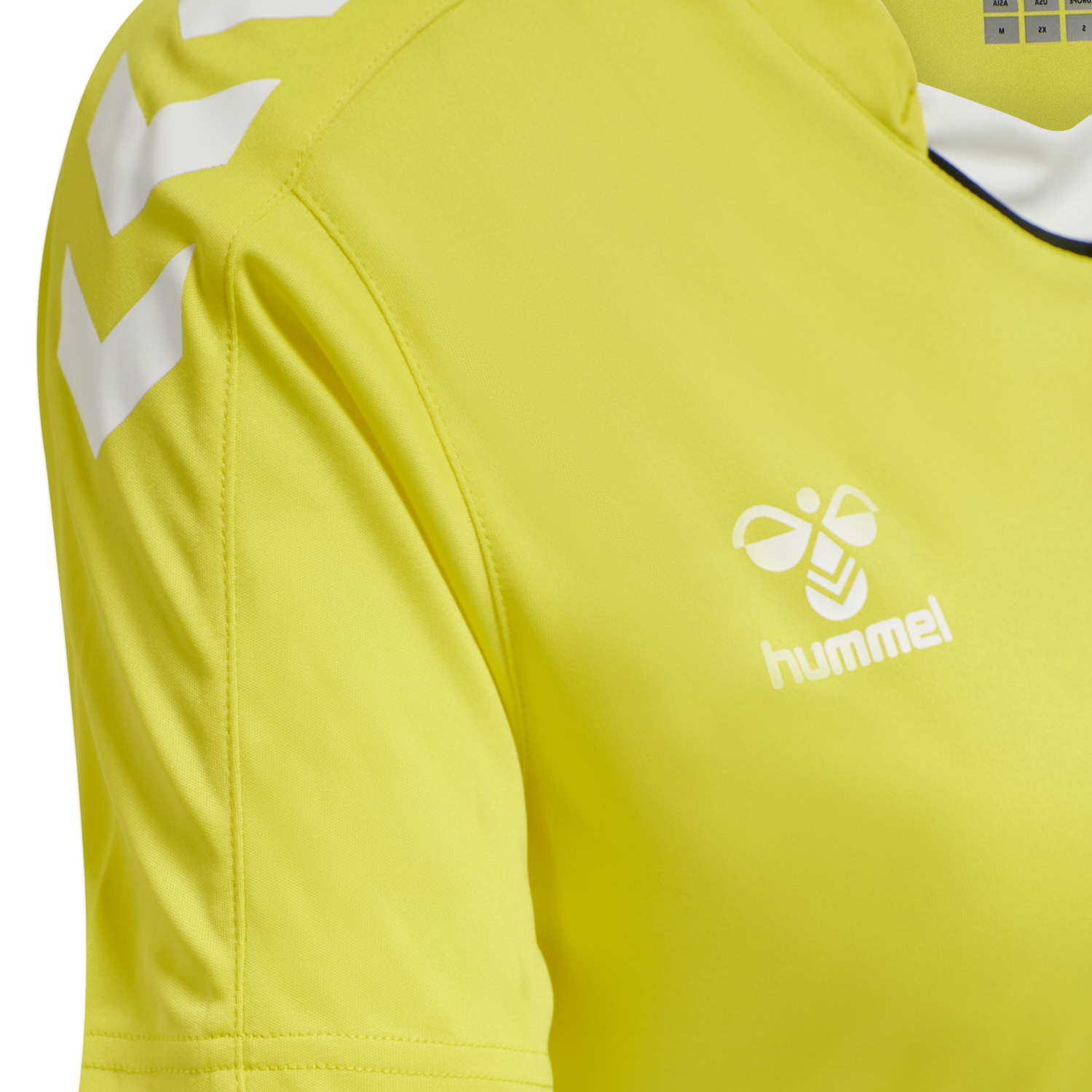hmlCORE XK POLY JERSEY S/S WOMAN, BLAZING YELLOW, packshot