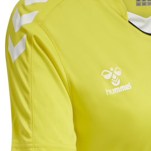 hmlCORE XK POLY JERSEY S/S WOMAN, BLAZING YELLOW, packshot