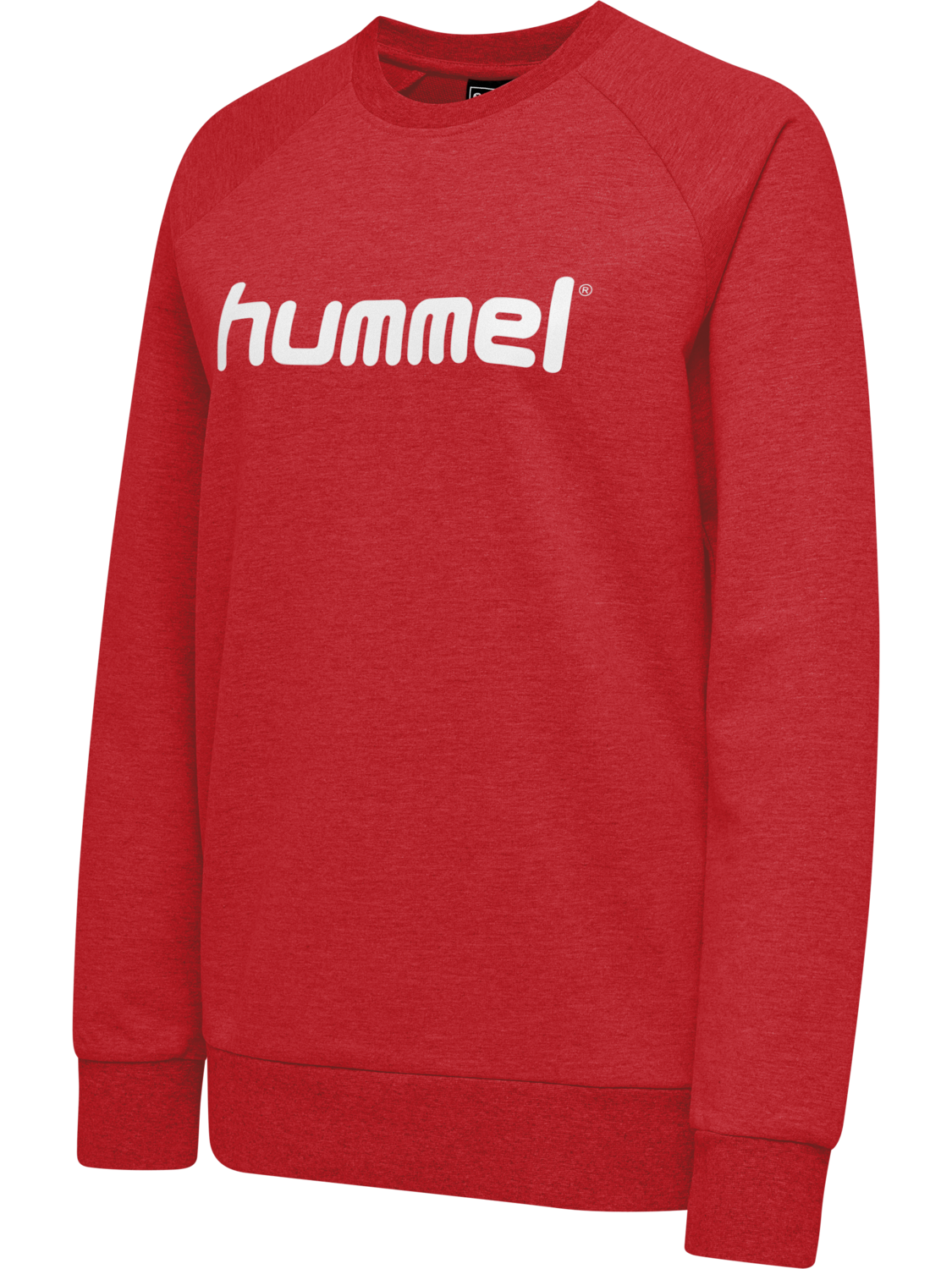 HMLGO COTTON LOGO SWEATSHIRT WOMAN, TRUE RED, packshot