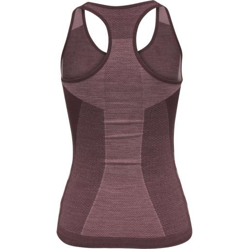 hmlCLEA SEAMLESS TOP, FUDGE/WOODROSE MELANGE, packshot