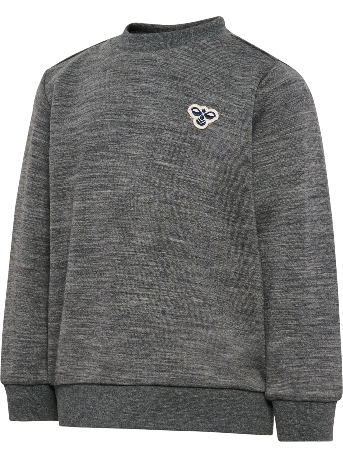 hmlMINI WOOL SWEATSHIRT BEE, DARK GREY MELANGE, packshot